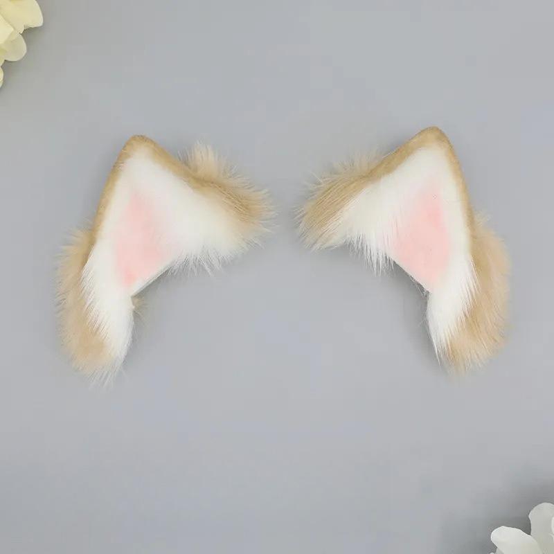 Rechargeable Movable Cat Ear Headband Electric Simulated Animal Hair Accessories for Cosplay Party Essential верблюд