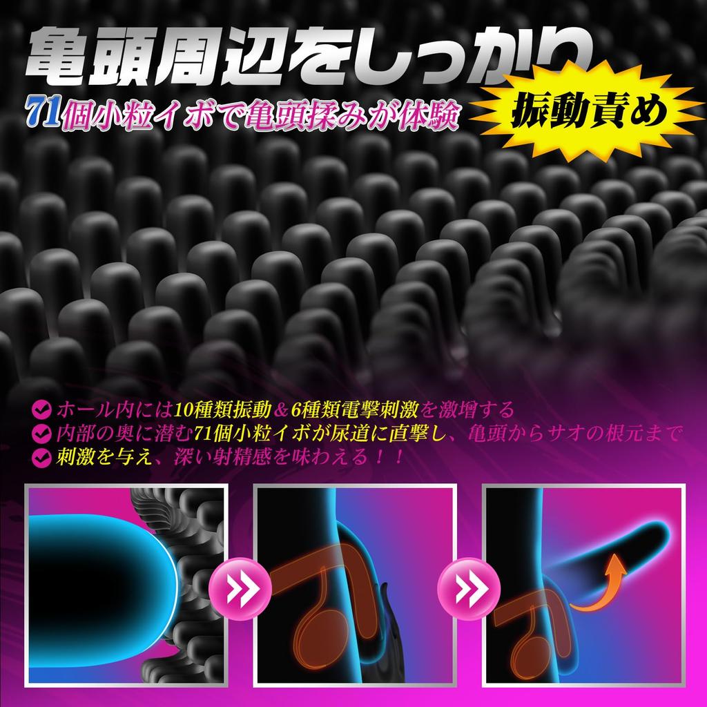 Electric Onahole Onahole First Electric Shock Stimulation Onahole Popular Realistic Onahole for Men Tentacles 6 Types of Electric Stimulation 10 Types