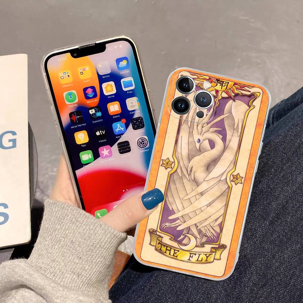 Card Captor Sakura Cartoon Phone Case Phone Case For IPhone 17 16 15 Plus 14 13 Mini 12 11 Pro Max Soft Shell Cover