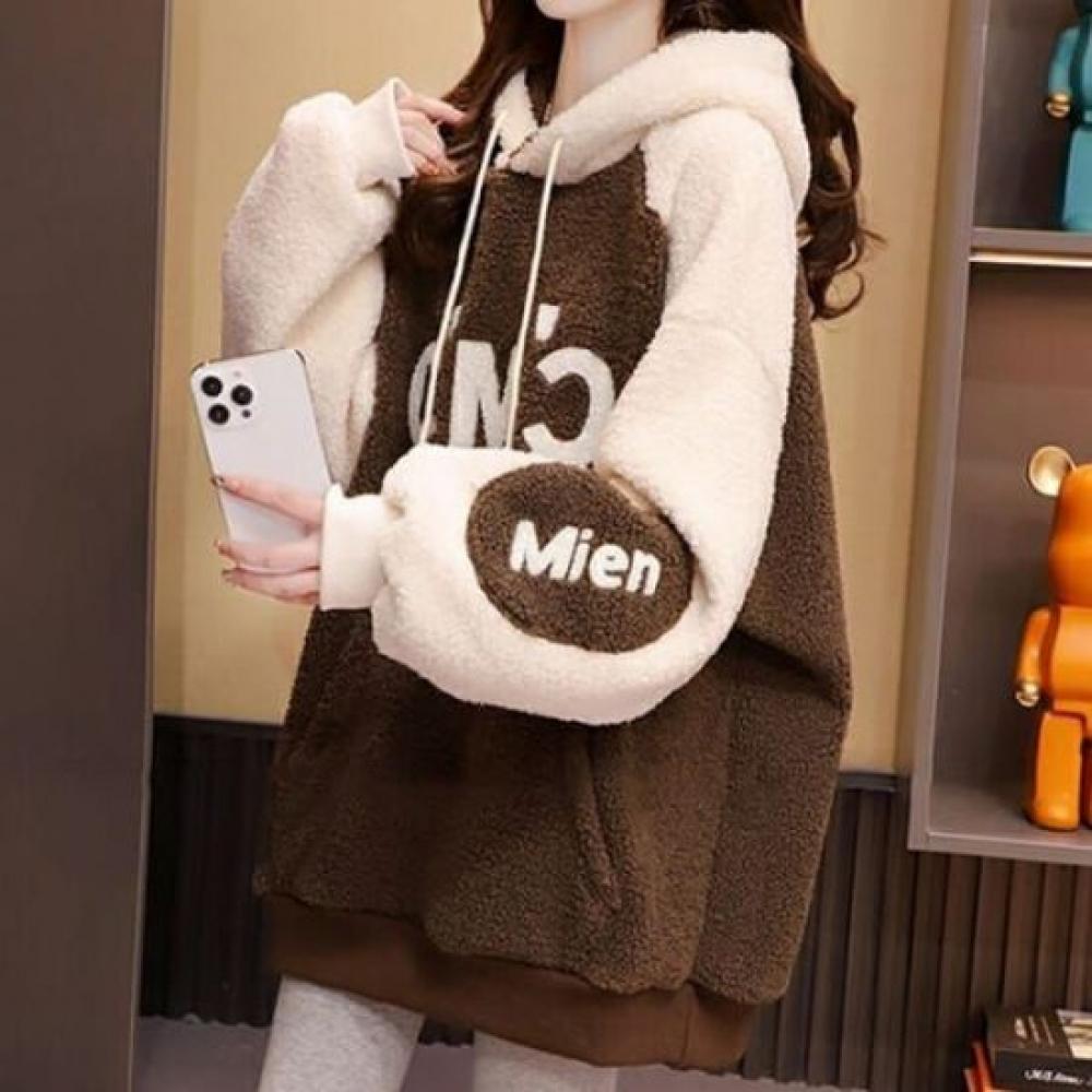 Navava Women Warm Fleece Long Sleeve Hoodie Nt3075