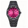 Mens Luminous Waterproof Watch Octagonal Analog Quartz Wrist Watch with Date Display
