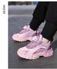Bobodou Girls' Winter Cotton Shoes - Velvet-Lined Waterproof Running Sneakers
