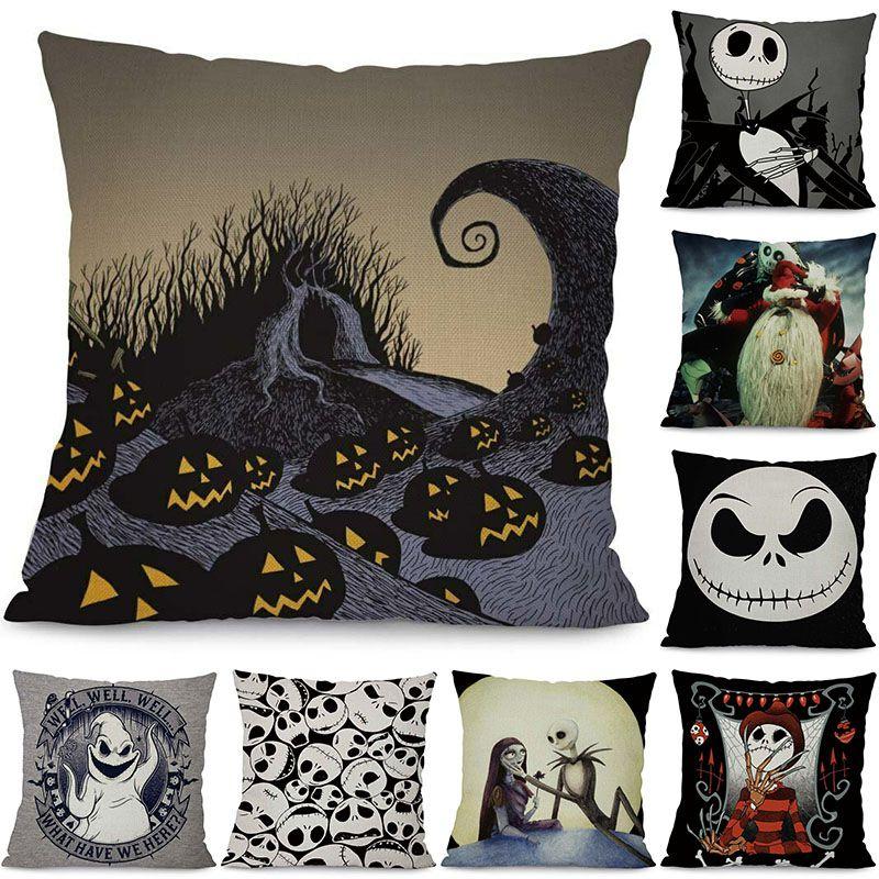 Nightmare Before Christmas Decorative Cushion Cover For Ghost Head Design Waist