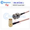 BNC to SMA RF Oscilloscope Connection Cable, RG316, BNC Male to SMA Right Angle Male Adapter with Inner Pin