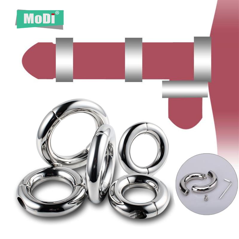 Šroubové kroužky na penis z nerezové oceli Kovový zámek na sperma Cock Cage Cudnost Sex Delay Produkt Mužské afrodiziakální zařízení Muži Hračka pro dospělé