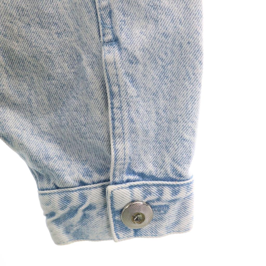 LORRAINE WARDY 80s 90s Made In USA Old Bijoux Denim Jacket S Jeans Women Used