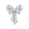 Pearl Brooch Women's Wedding Dress Fixed Accessories Brooch Temperament Rhinestone Pearl Baroque Butterfly Brooch Pin