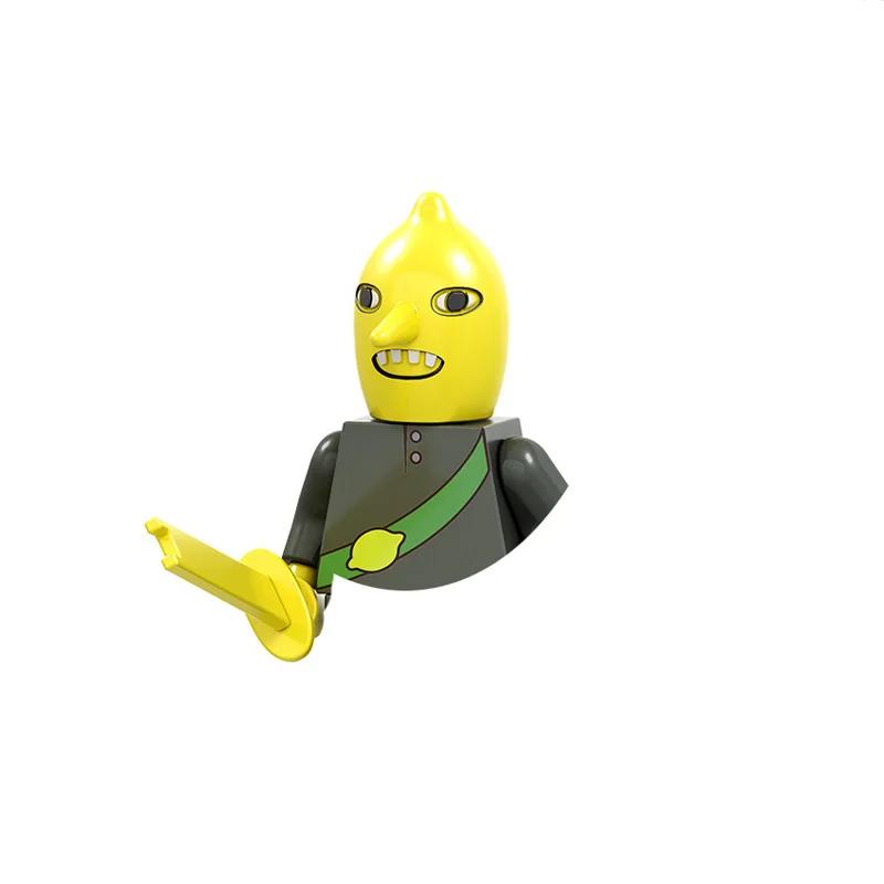 PG8141 Anime Cartoon Doll Building Blocks Kawaii Banana Man Shark Educational Toys Children's Home Gift Constructor Adventure