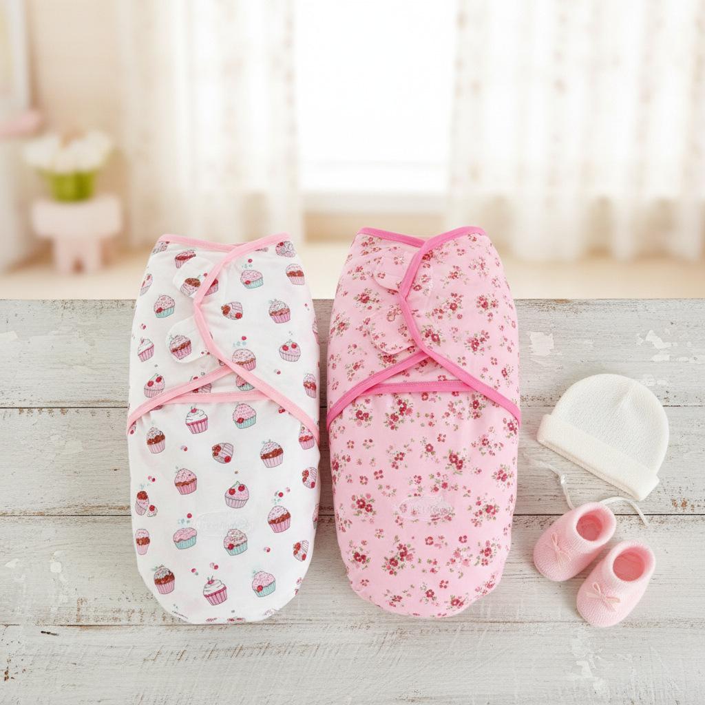 Newborn Pure Cotton Cartoon Swaddle & Sleeping Bag, Class A