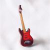 Miniature Guitar Decor Compact Funny Premium Texture Doll House Miniature Guitar for Entertainment