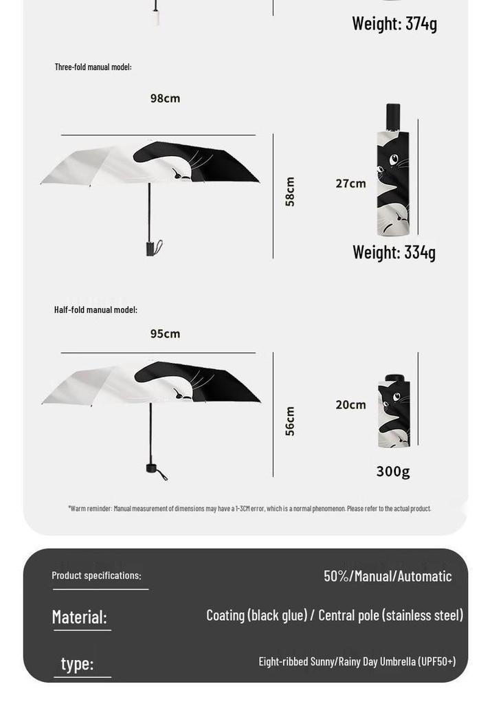 Portable Folding Umbrella - UV Sun Protection, Lightweight, for Men, Women & Students, Ideal for Sunny & Rainy Days
