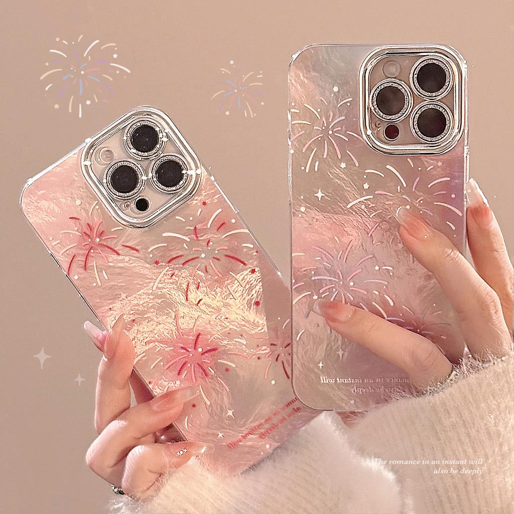 New Year's fireworks smudge suitable for Apple 16 mobile phone case iphone15promax dream 14 all-inclusive 13 glitter 17