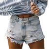 Women's Color Jeans Stretch Slim Fit Distressed Denim Shorts