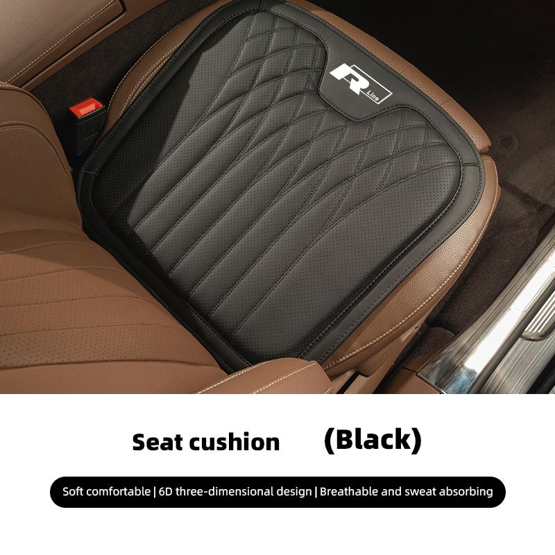 Car Seat Cushion Cover Lumbar Support Waist Cushioning For VW GTI Polo Golf Passat B6 Jetta Tiguan Arteon CC Taigo T-ROC Hub Cap