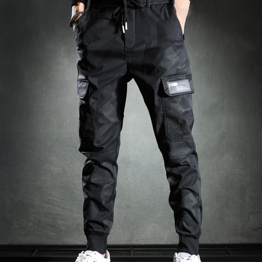 Cargo Pants Men Street Clothing Casual Trousers Jogging Pants Pants Men's Strap Pant for Daily Wear