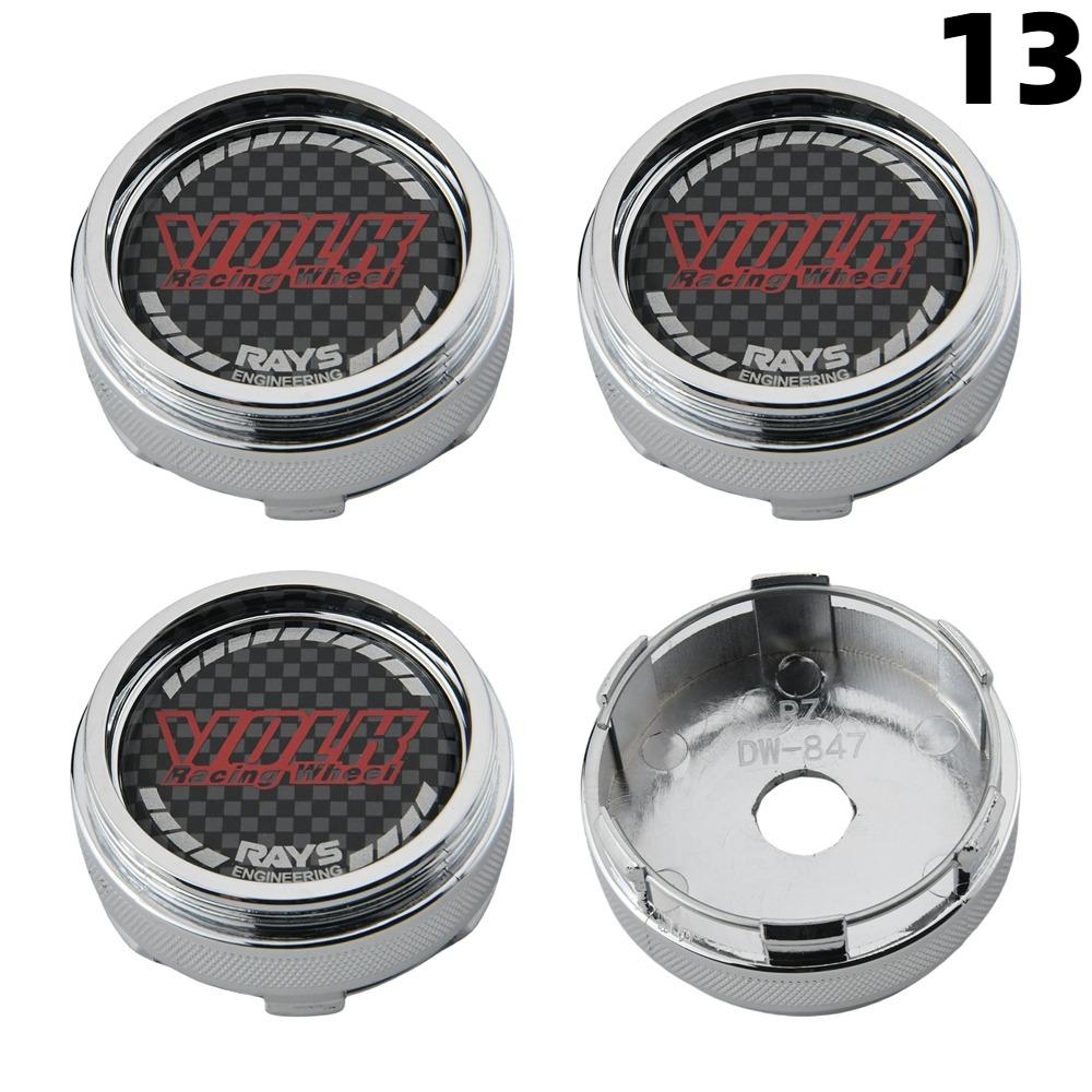 1 Zestaw/4 Szt. Średnica Zewnętrzna 66 MM / Średnica Wewnętrzna 62 MM Kołpaki Felg RAYS VOLK VR GRAM Logo Kołpak Środkowy Koła Pokrywa Koła Kołpaki Piasty Akcesoria do Opon Samochodów Sportowych