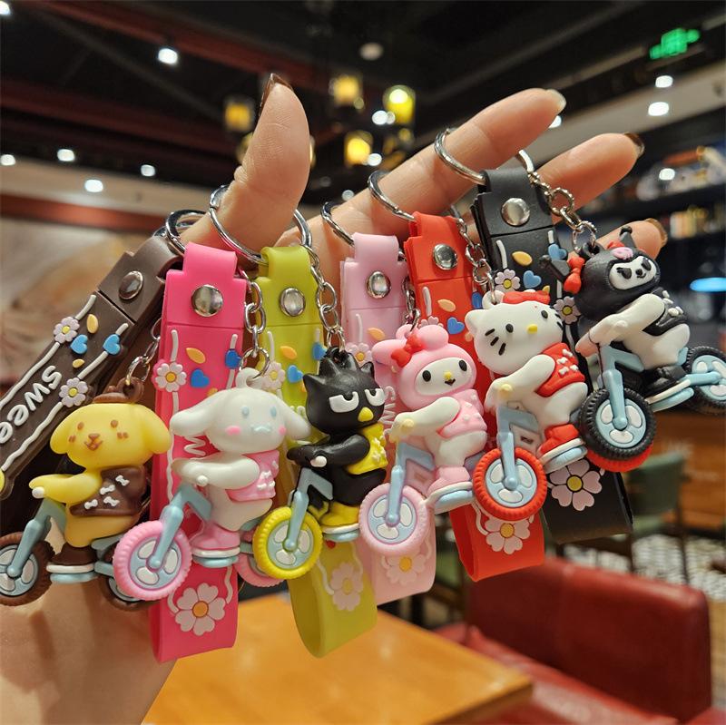 Internet-Berühmtheit Cartoon-Puppe Schlüsselanhänger Taschenanhänger Studentenanhänger Niedlicher PVC-Schlüsselanhänger Paar Auto Schmuck