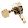 Musiclily Pro Guitar Tuning Pegs for Electric Gold 6-in-line Stratocaster/Telecaster Guitars, Finish.