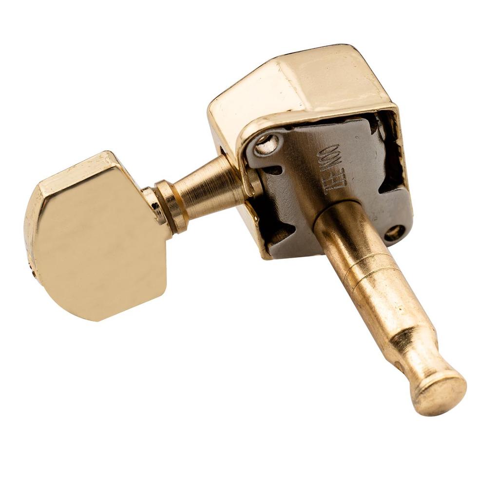 Musiclily Pro Guitar Tuning Pegs for Electric Gold 6-in-line Stratocaster/Telecaster Guitars, Finish.
