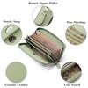 [Yocipa] Wallet Genuine Leather Ladies Round Zipper Long Wallet Large Capacity Leather card case Multifunctional wallet skimming Prevention Popularity