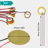 DAOKAI 20pcs 27mm Piezo Disc Piezo Pickups, 3.93" Lead Piezo Amplifier Discs for Microphones, Drums, Triggers, Acoustic Pickups with Buzzer and Adhesi