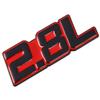 3D Metal Car Sticker 2.0L 2.2L 2.3L 2.4L 2.5L 2.8L 3.0L 3.5L Logo Emblem Badge Decals for BMW Audi Volkswagen Ford Toyota Honda