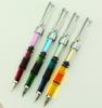 Yongsheng 3008 Fountain Pen, Extra Fine Nib, EF, Transparent Barrel, Silver Trim, Screw-On (Set of 4)