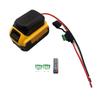 High Current Battery Converters With Safety Fuses And Heavy Duty Cable for 14.4V/18V/20V Outdoor Tool