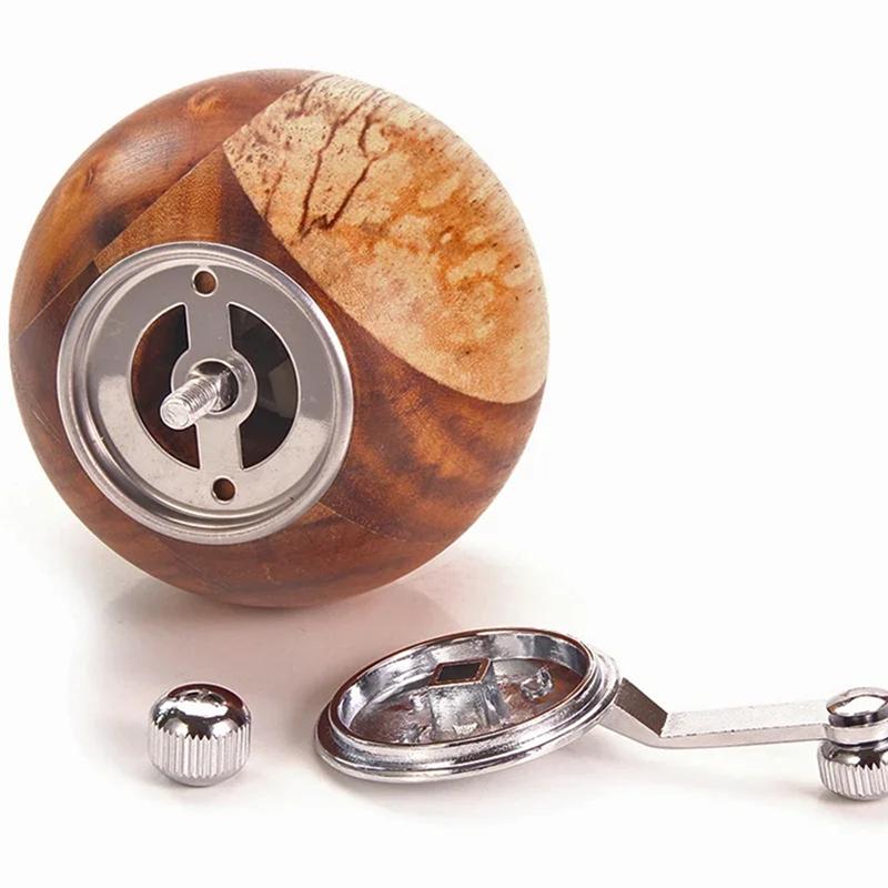 A84X-Multi-Purpose Hand Cranked Wooden Salt And Pepper Grinder Pepper Mills BBQ Spices Grinding Tools For Kitchen Cooking