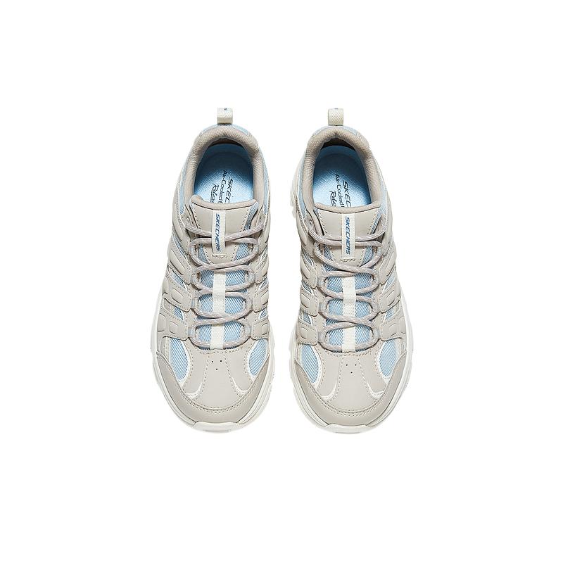 Skechers Outdoor Comfortable Shock Absorbing Low Top Outdoor Functional Shoes Women Shoes Gray Blue 180185C-NTBL