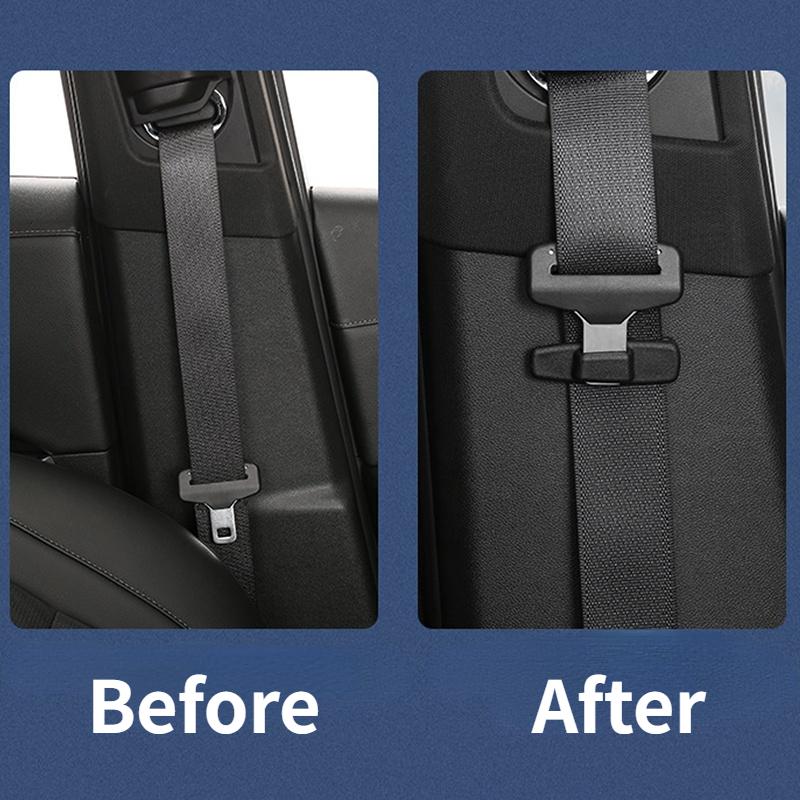 2PCS Universal Strong Car Safety Belt Protection Clip Plastic Seat Belt Clamp Buckle Adjustment Lock Fastener