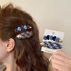 2 Pcs Maillard Plaid Hairpins For Women Girls Sweet Hair Ornament Barrettes Hair Clip Fashion Hair Accessories