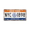 Vintage Tin Art with 1530 License Plate Design: Ideal for American - style Background Wall Decor