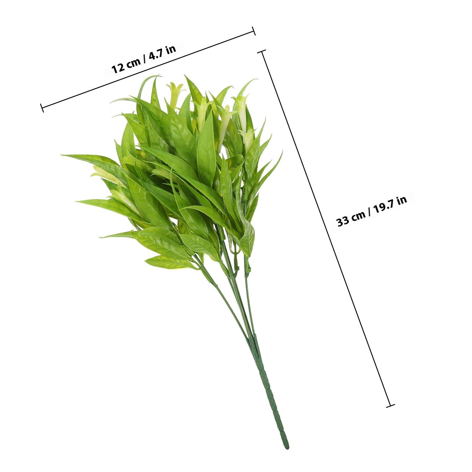 

6Pcs Lifelike Faux Flower Bouquet Artificial Decor for Wedding Home Office Party Photography Prop Bright Vivid зелений