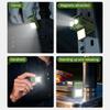 Led Magnetic Clamp Flashlight Rechargeable Ultra-Long-Lasting Outdoor Camping Hiking Light Clip-On Emergency Work Lamp 1Pc