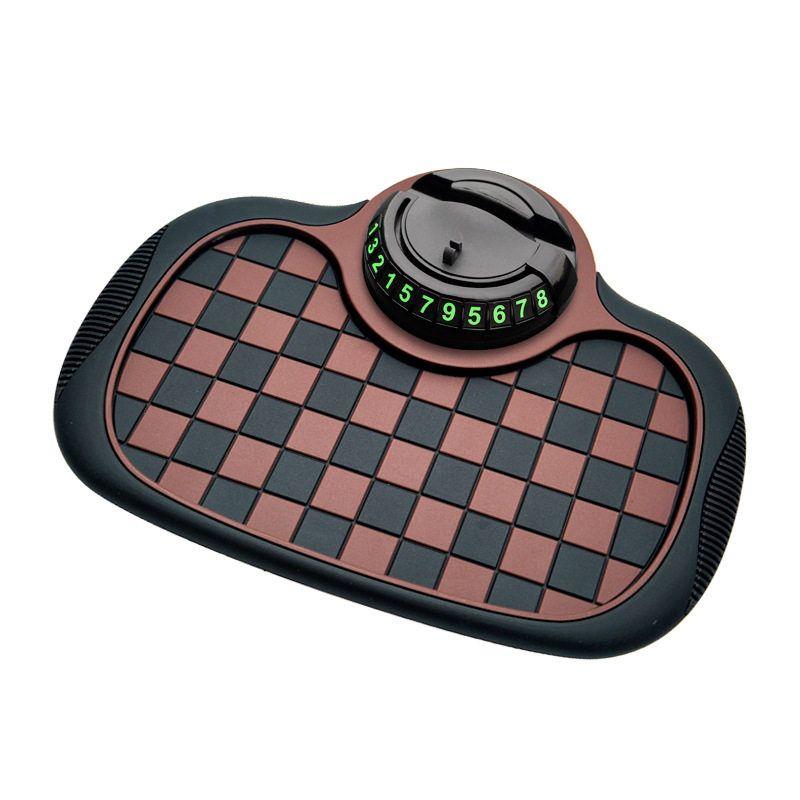 Return Four-in-One on-Board Bracket Car Navigation Mobile Phone Holder Multi-Functional Non-Slip Mat Parking Number Plate
