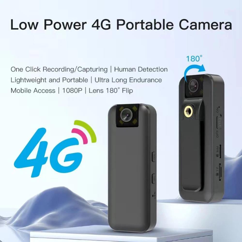 Portable Rechargeable Video Law Enforcement Recorder, Wireless WiFi Ultra-high Definition Recorder, 180° Flip.