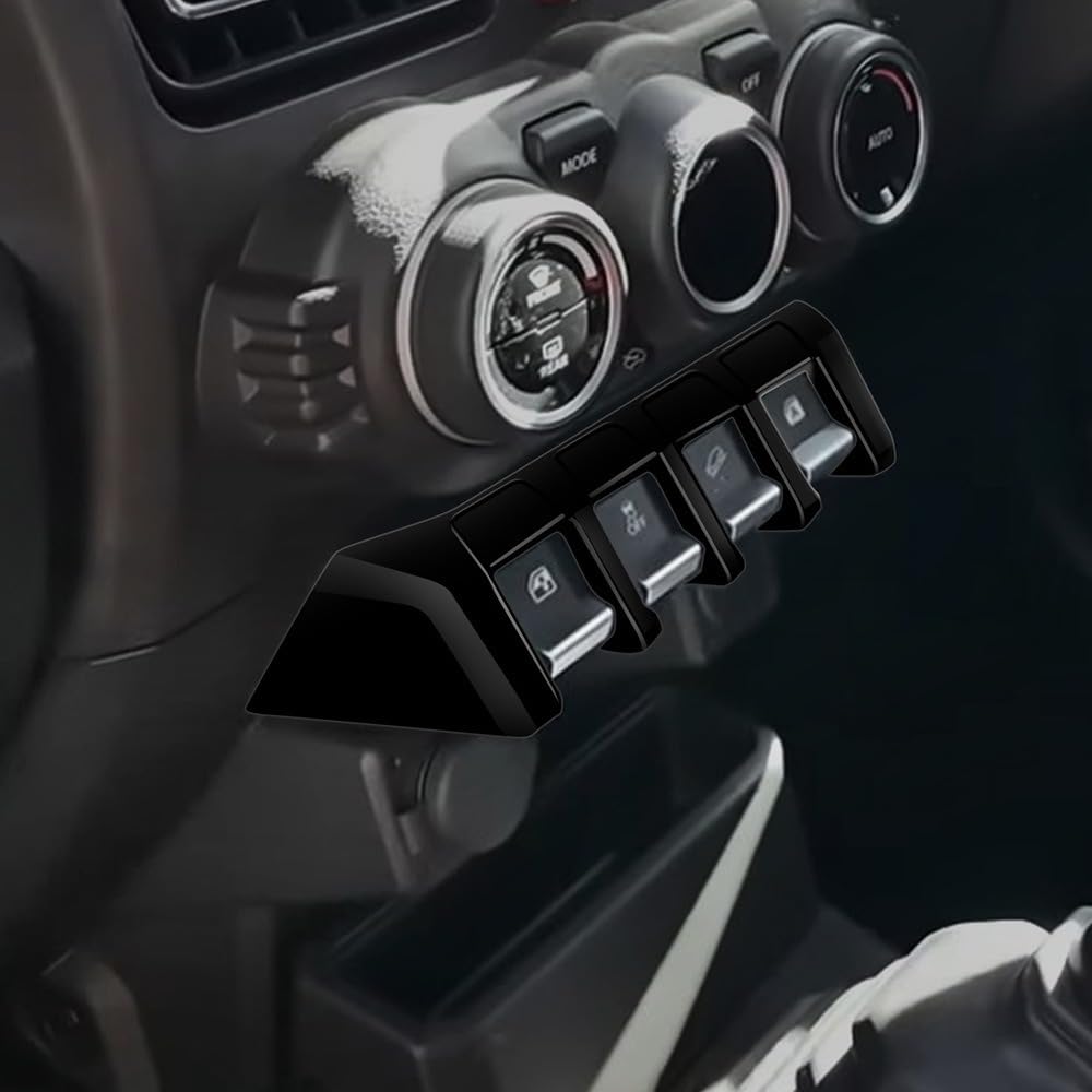 New Jimny Nomad JC74 Jimny Sierra Jimny JB64 Console Center Switch Panel Interior Custom Interior Piano Black 5-door, JB74, Cover, Panel, Parts,