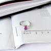 Silver Ring with Natural Ruby 1.05ct, Product Weight 2.52 G (2165118)