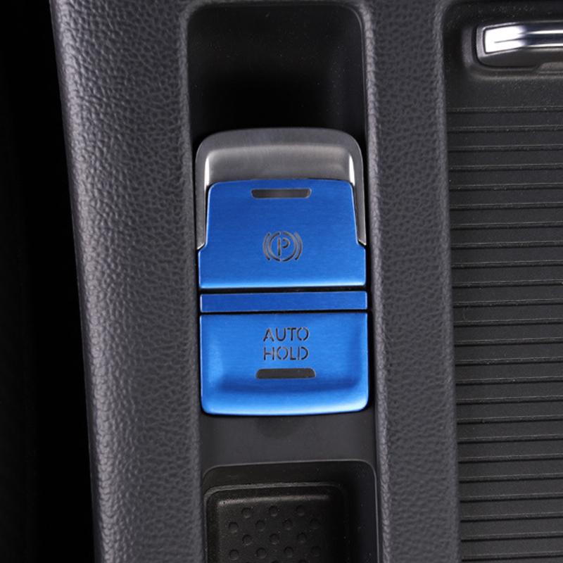 Car Door Unlock Button Decorative Sticker Suitable For Volkswagen Vw New CC One Click Start P Gear Interior Button