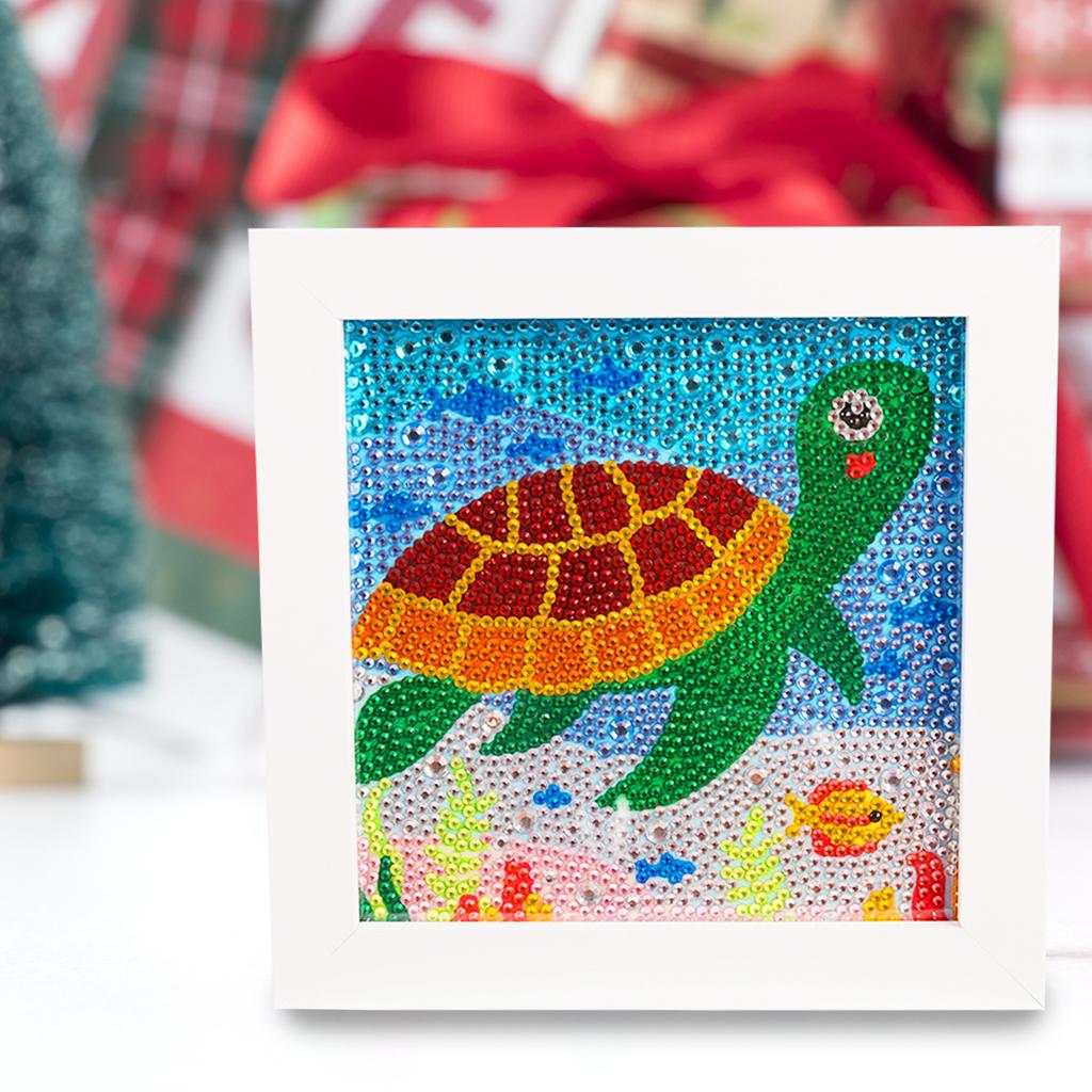 Kids Full Drill 5D Diamond Painting Kit, Cartoon Animal Handmade Diy Diamond Paste Decor Art