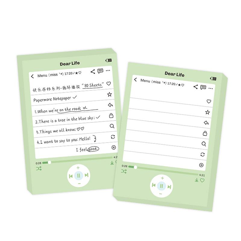 

80 шт. милый корейский материал для заметок бумажный блокнот канцелярские принадлежности офисные аксессуары для настольного журнала блокнот скрапбукинг A4