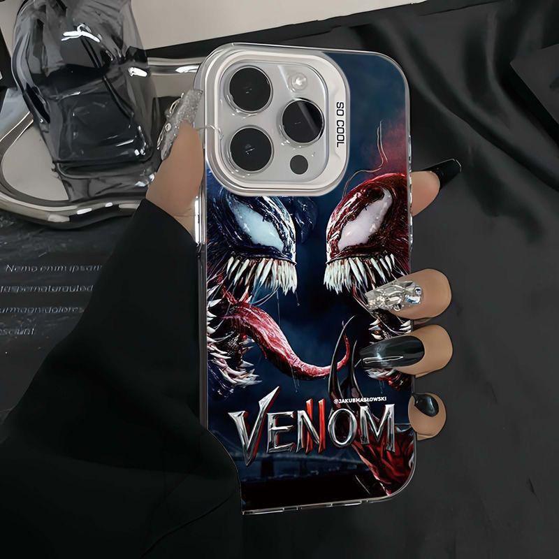 

Two-Color Venom Case for iPhone Models: 13, 14, 15 Pro, 16 Pro Max, 17 17ProMax
