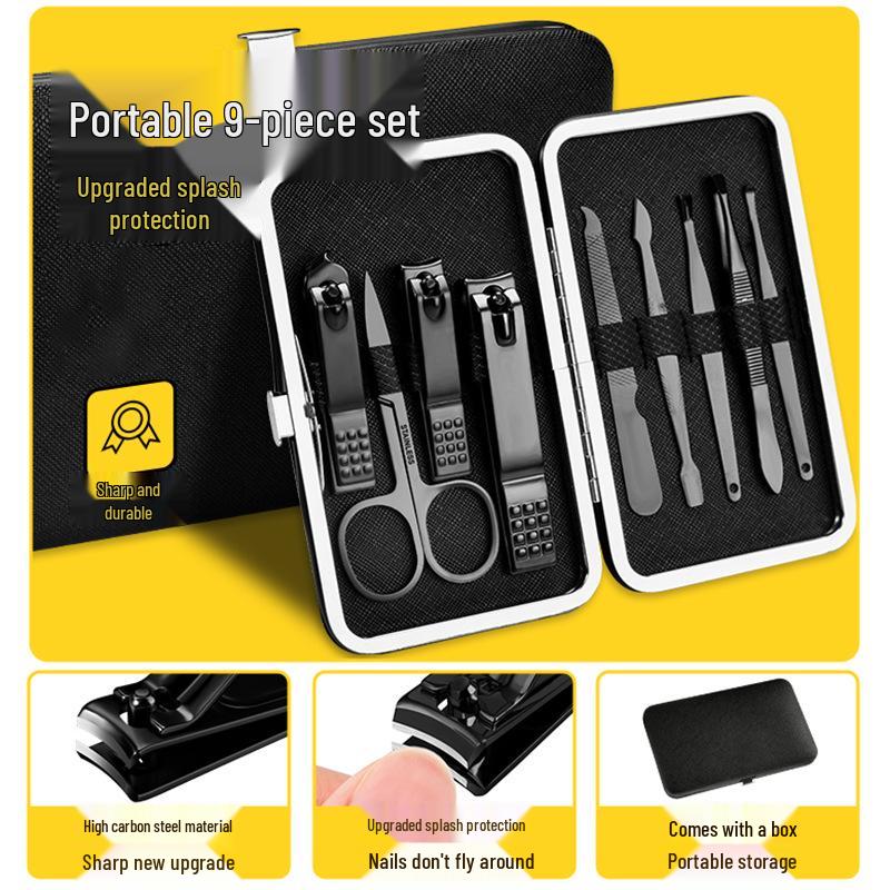 9-Piece Nail & Foot Care Set with Clipper and Ear Pick Tool