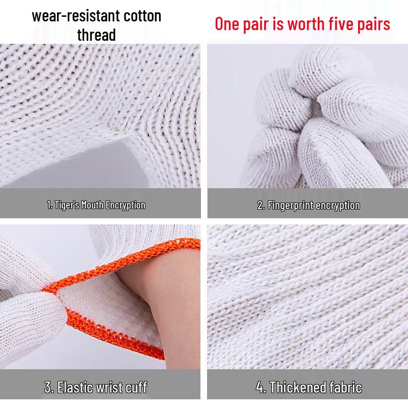 Hanyou Thickened Anti-slip Nylon Work Gloves
