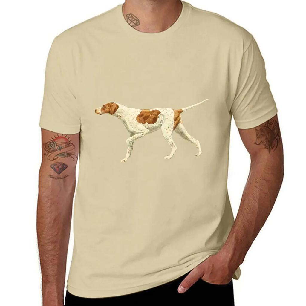 Pointer Dog Pointing English Pointer T-Shirt Bird Dog Lover T-Shirt plain Aesthetic clothing customizeds mens white t shirts