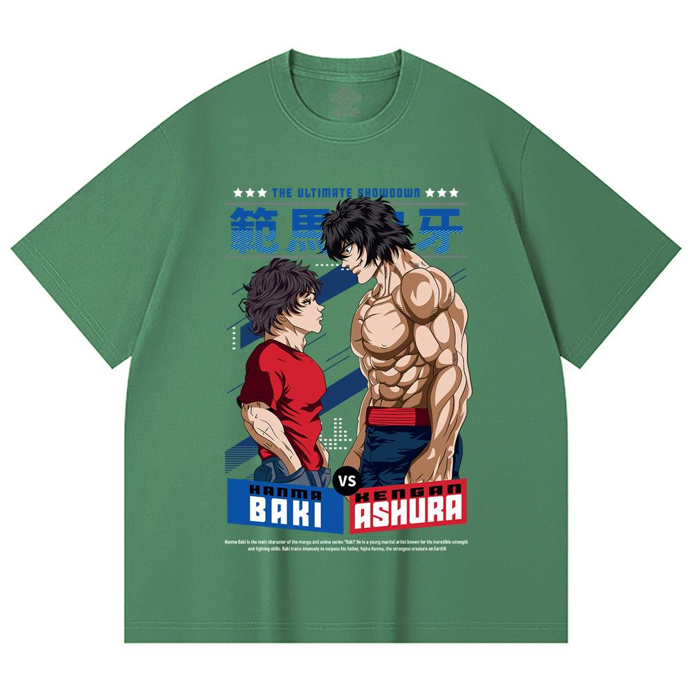 230 g/m² 100% bavlna Baki V2 Baki Ashura Potisk Unisex T-shirt z těžké bavlny