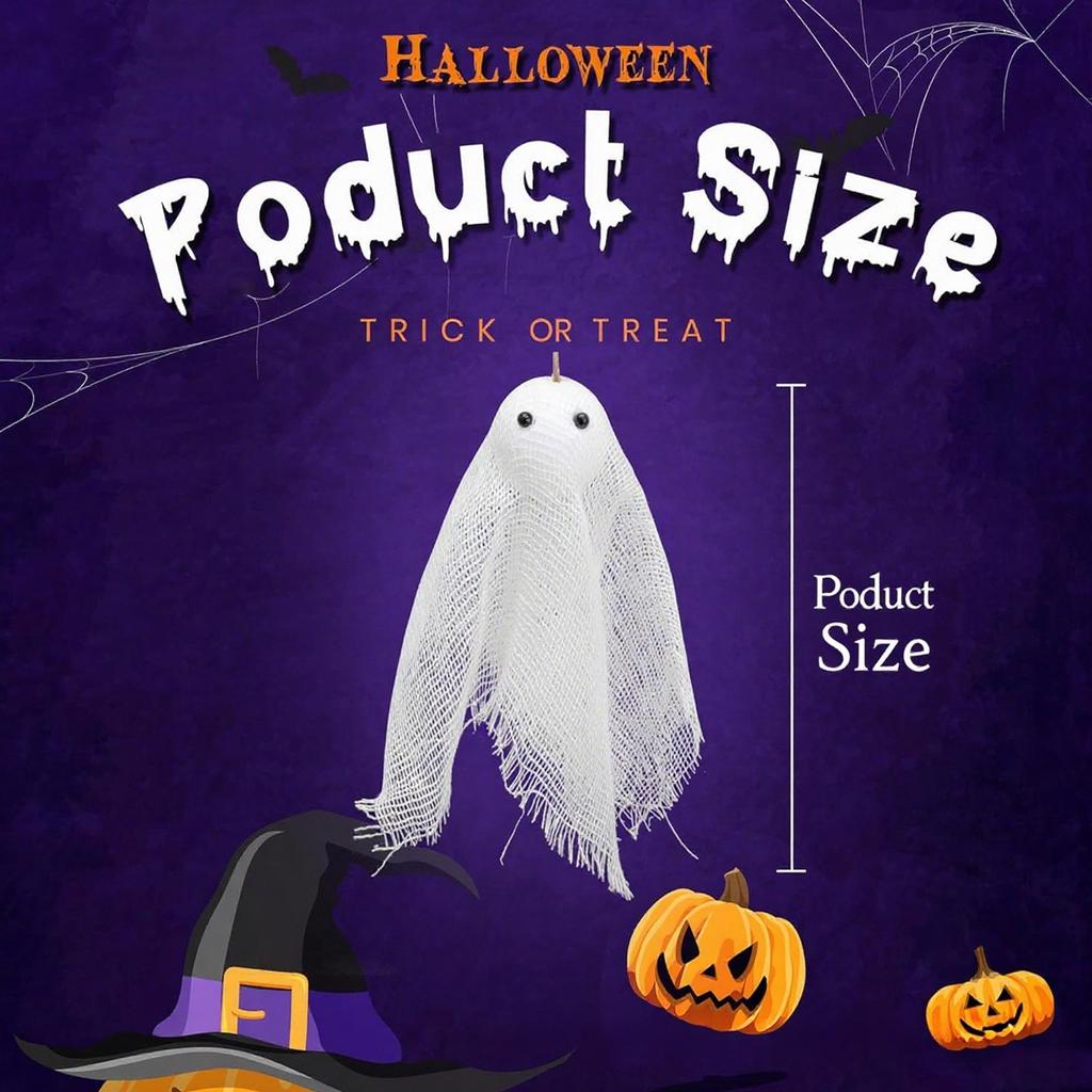 These 3.5 Rustic Cloth Ornaments Add Eerie To Halloween Decor. Perfect For Trees, Mantels, Or Haunted House Parties