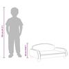 Kids  Sofa Cream 70 x 45 x 30 cm Fabric