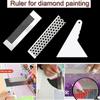 Good-4Pcs 5D Diamond Painting Ruler Tool And 1Pc Diamond Painting Fix Tools DIY Diamond Painting Ruler For Diamond Painting
